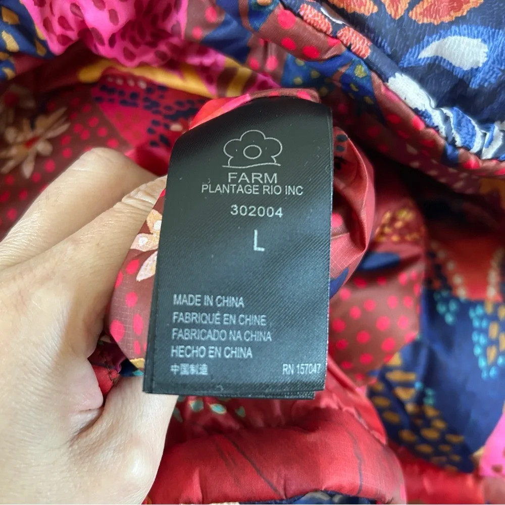 FARM Rio Multicolor Patterned Puffer Jacket - Picture 8 of 16